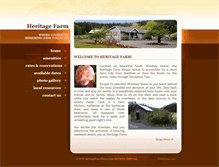 Tablet Screenshot of heritagefarmplace.com